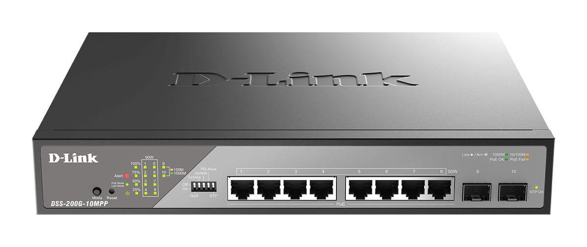Switch d - link dss - 200g - 10mpp - e 10 puertos