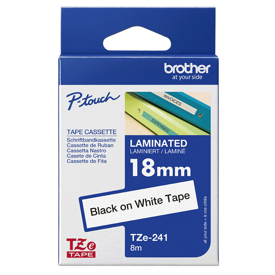 Cinta laminada Brother tze241 12mm x