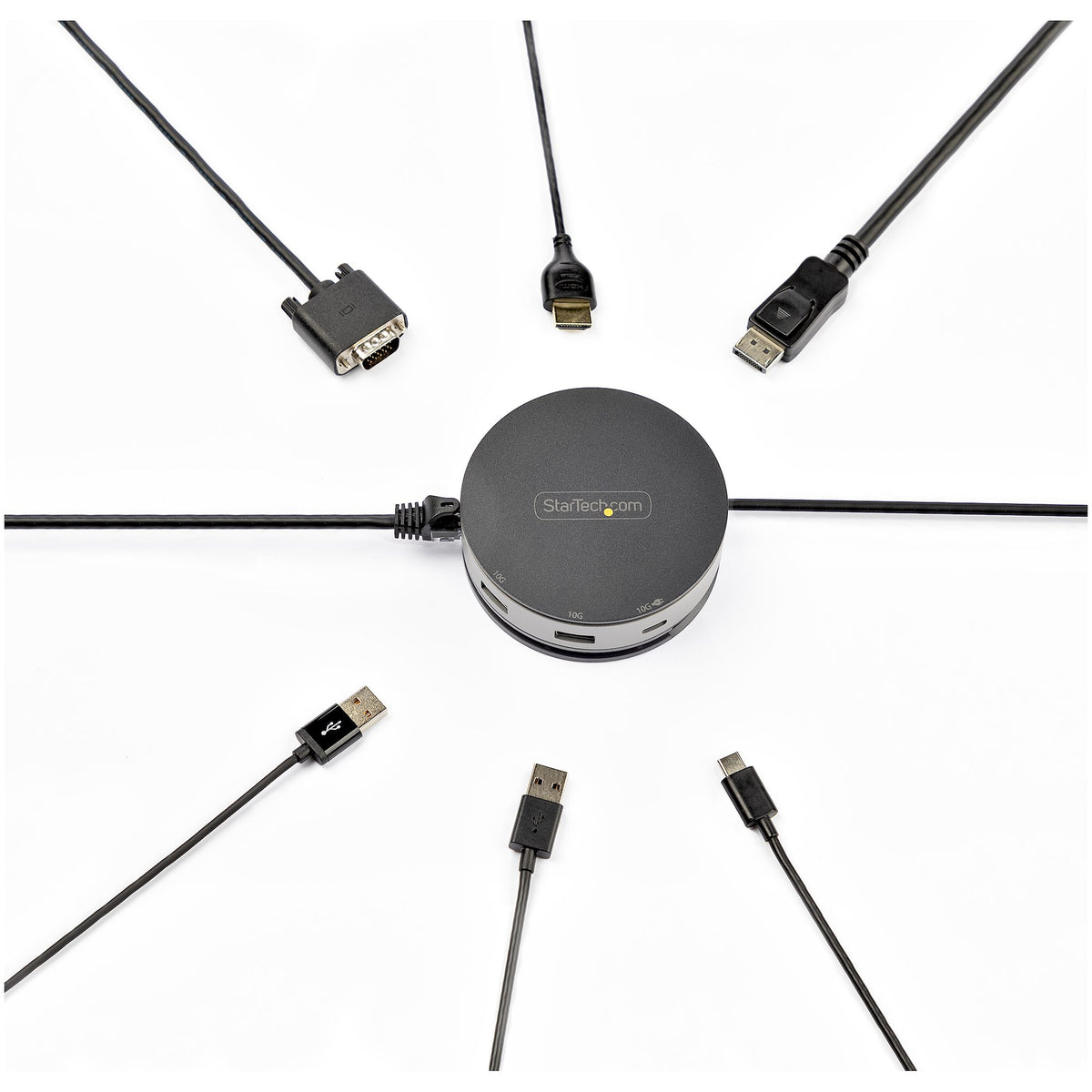 Mini docking startech USB 3.1 gen 2 de 10gbps tipo c con vídeo HDMI o displayport de 4K a 60hz o vga de 1080p