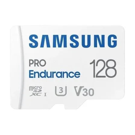 Tarjeta de Memoria Samsung Pro Endurance 128GB microSD XC con Adaptador/ Clase 10/ 100MBs - PixelPlaza