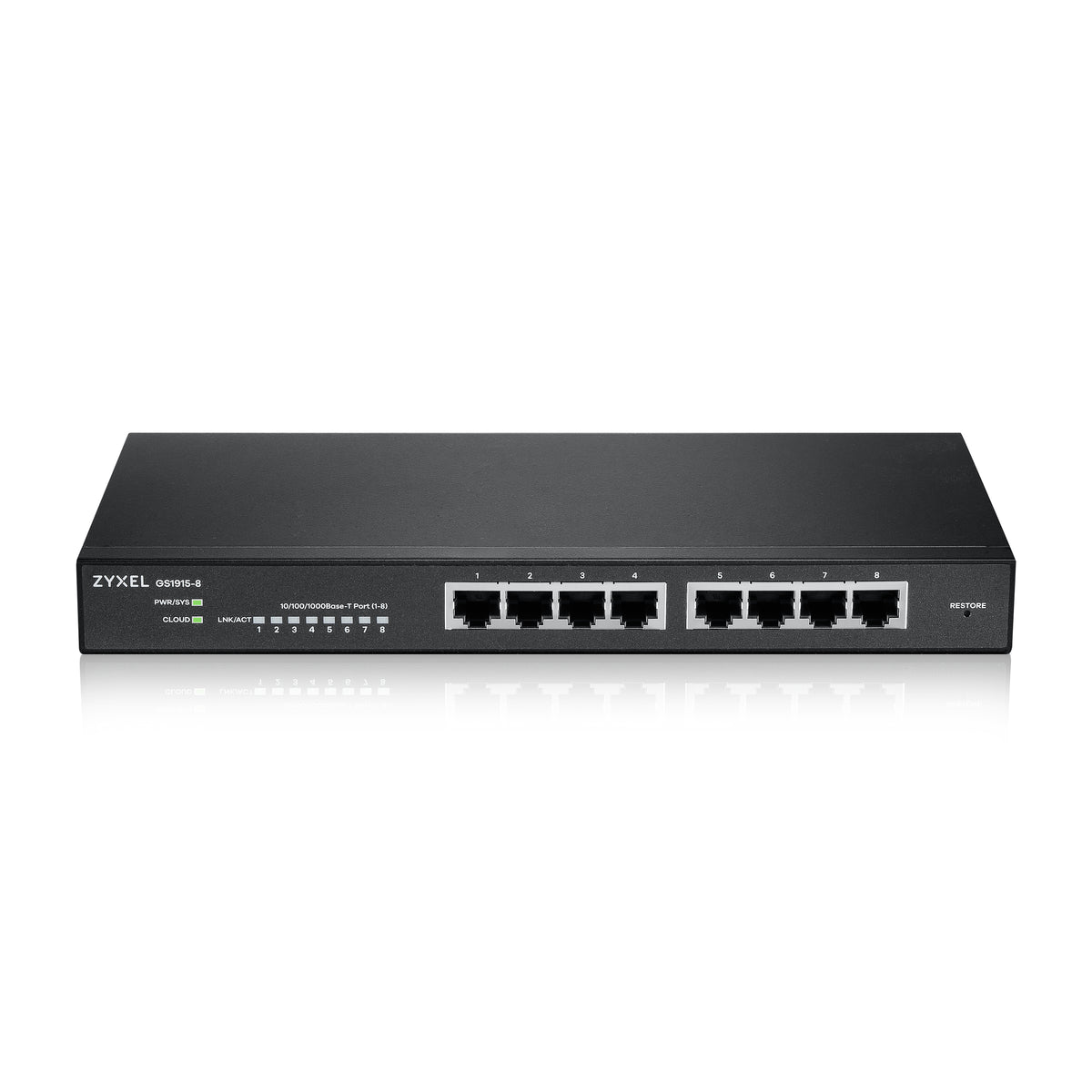 Switch 8 puertos Zyxel gs1915 - 8 gigabit ethernet nebula fanless