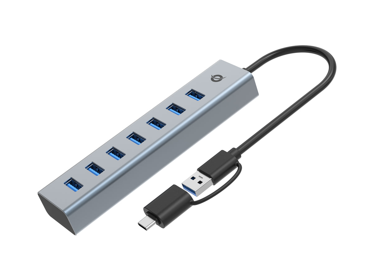 Hub USB 3.0 Conceptronic hubbies21gp 7 puertos USB - c a 7xusb - a con alimentador