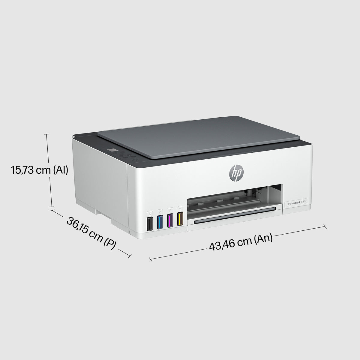 Multifunción inyección HP smart tank 5105 color a4 · 12ppm · 5ppm color · WiFi · WiFi direct