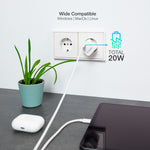 Cargador de pared Tooq USB - c blanco 20w