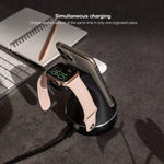 Base de Carga Inalámbrica para Apple Watch, iPhone y Smartphone Tooq TQCD02W - PixelPlaza