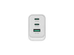 Cargador de pared Conceptronic althea21w65 65w 2x USB tipo c 1x USB tipo a blanco