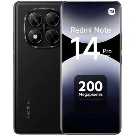 Smartphone Xiaomi Redmi Note 14 Pro 12GB/ 512GB/ 6.67"/ 5G/ Negro Medianoche - PixelPlaza
