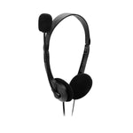 Auriculares Nilox microfono control vol negro alambrico doble jack