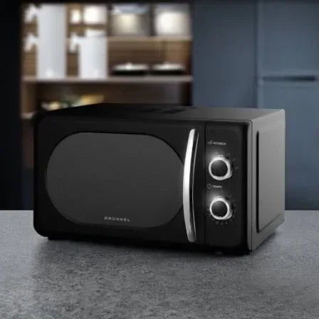 Microondas Grunkel Vintage MW-20NEGRO/ 700W/ Capacidad 20L/ Negro - PixelPlaza