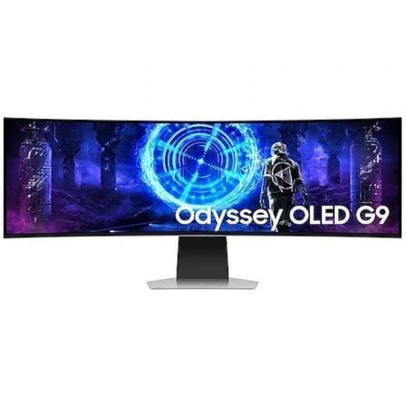 Smart Monitor Gaming Ultrapanorámico Curvo Samsung Odyssey OLED G9 S49DG950SU 49"/ Dual QHD/ 1ms/ 240Hz/ OLED/ Regulable en altura/ Smart TV/ Plata - PixelPlaza