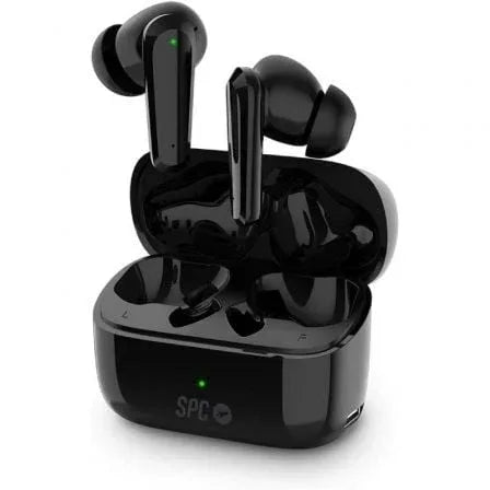 Auriculares Bluetooth SPC Ether 2 Pro con estuche de carga/ Autonomía 6.5h/ Negros - PixelPlaza