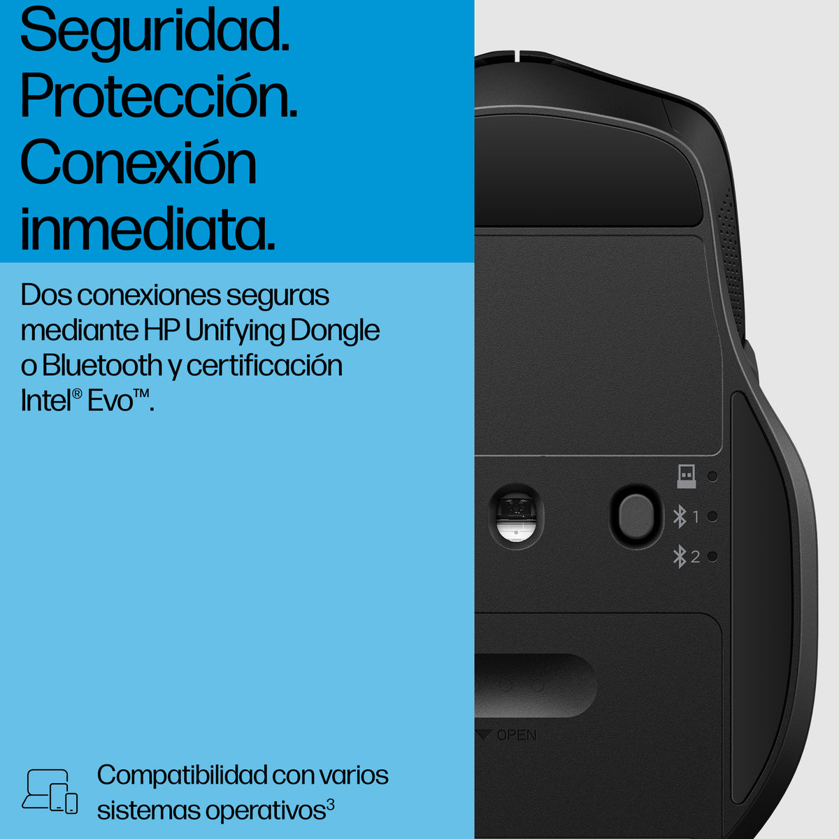 Raton inalambrico hp 685 comfort negro
