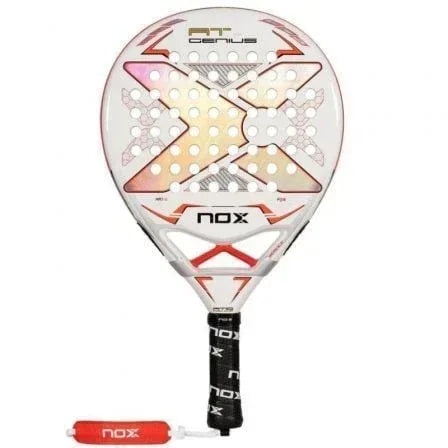 Pala de Pádel NoxSport AT Pro Cup 2024/ Blanca y Naranja - PixelPlaza