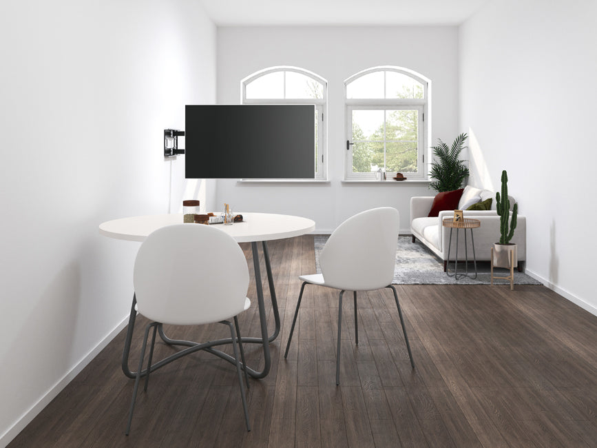 Soporte de pared orientable Equip para pantalla de 43 pulgadas · 80 pulgadas doble brazo largo articulado Equip max.