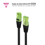 Cable de Red RJ45 UTP Nanocable 10.20.1403-BK Cat.6/ 3m/ Negro
