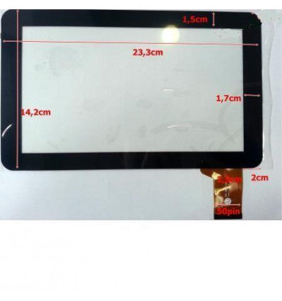 Pantalla Táctil repuesto Tablet china 9 Modelo 30 sin aguje"
