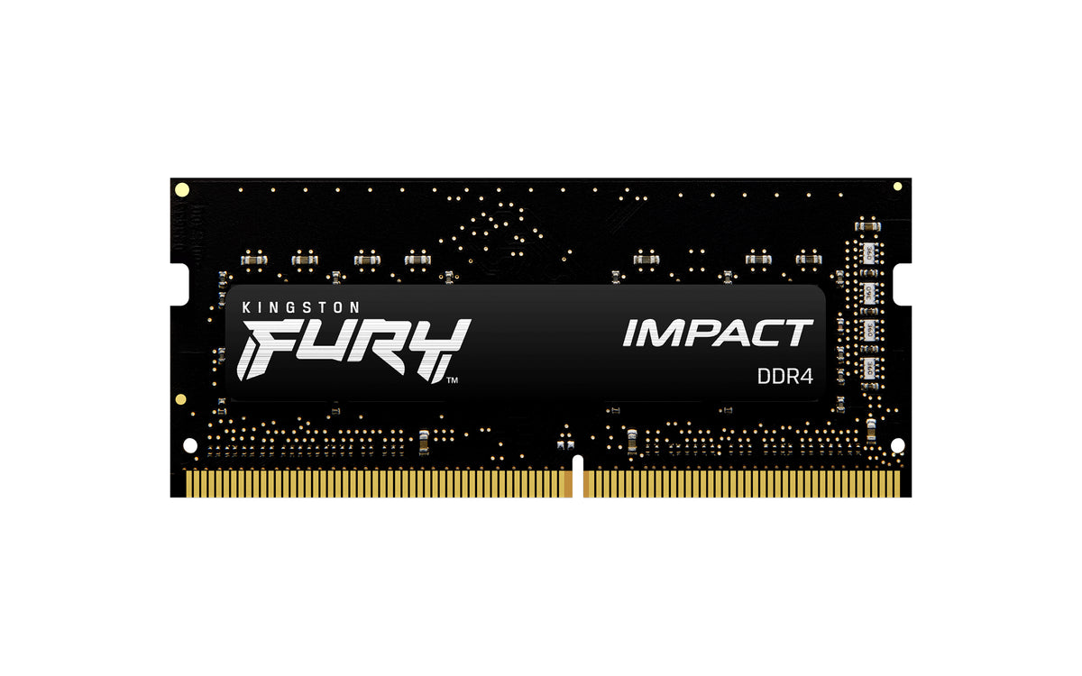 Memoria ram DDR4 16GB Kingston - 3200mhz - pc4 - 25600 - fury impact - cl20 - 1.2v - sodimm