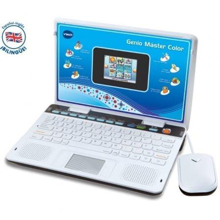 Portátil Infantil VTech Genio Máster Color Bilingüe/ Azul - PixelPlaza