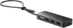Hub travel g2 HP usb3.0 tipo - c HP USB - c · 2 USB · 1 HDMI · 1 vga · negro