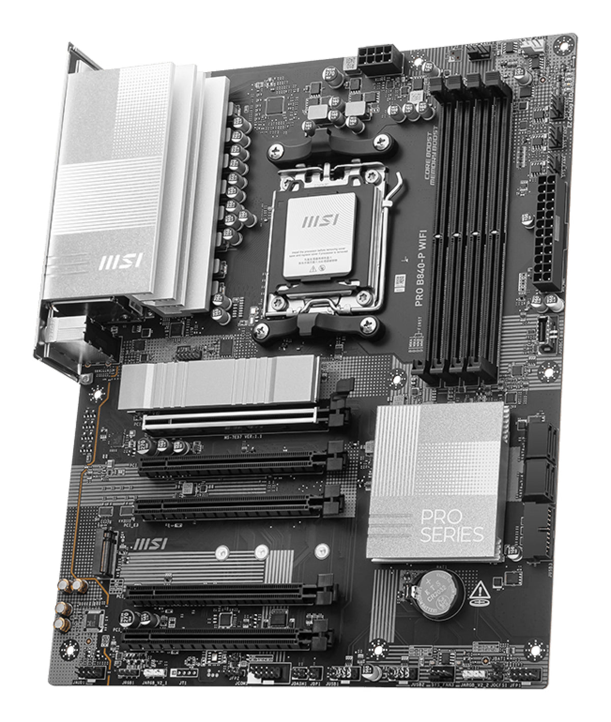Placa base Msi pro b840 - p am5 WiFi ATX · 4x DDR5 · 3x USB 3.2 · 1x USB tipo c