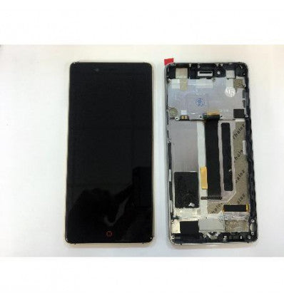 ZTE Nubia Z11 NX531J pantalla lcd + tactil negro + marco dorado premium remanufacturado