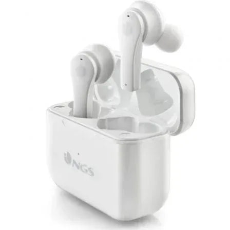 Auriculares Bluetooth NGS Ártica Bloom con estuche de carga/ Autonomía 6h/ Blancos - PixelPlaza