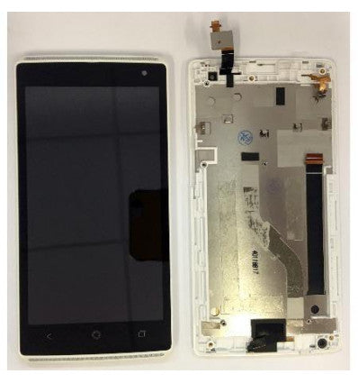 Acer Liquid Z150 Z5 pantalla lcd + tactil blanco + marco ori
