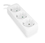 Regleta Ewent 3 tomas shucko y 1.5 metros de cable blanco