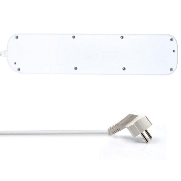 Ewent EW3932-3M limitador de tensión Blanco 6 salidas AC