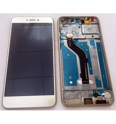 Huawei P8 Lite 2017 pantalla lcd + tactil dorado + marco premium