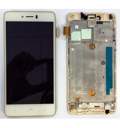 BQ Aquaris U Plus pantalla lcd + tactil blanco + marco premium