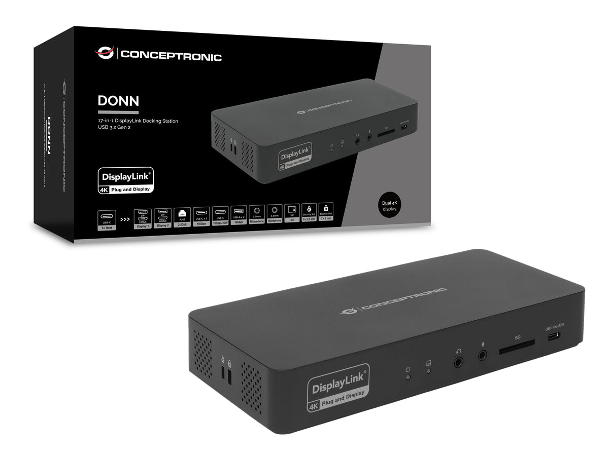 Docking station Conceptronic donn31b 17 en 1