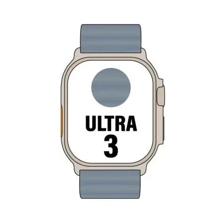 Apple Watch Ultra 3 GPS/ Cellular 49mm Caja de Titanio Natural/ Correa Ocean Azul Naútico - PixelPlaza
