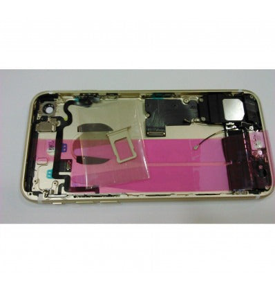 Iphone 7 tapa bateria dorada con componentes