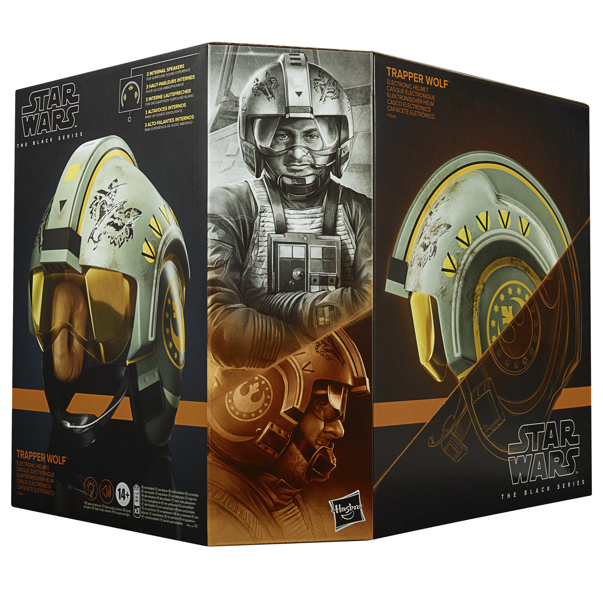 Replica escala 1:1trapper wolf casco electronico the mandalorian black series