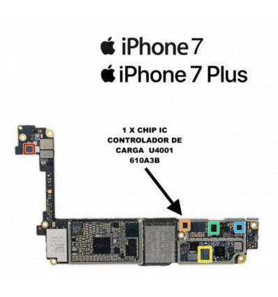 iPhone 7 7 Plus IC Controlador de Carga USB 610A3B 610A38 36 pines U4001