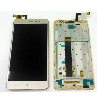 Xiaomi redmi note 3 / redmi note 3 pro pantalla lcd + tactil dorado + marco premium