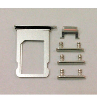 IPhone 8 A1863 A1905 A1906 8 Plus A1864 A1897 A1898 SE 2020 soporte sim y botones blancos premium