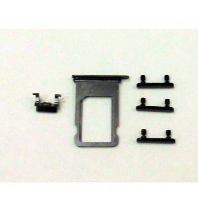 IPhone 8 A1863 A1905 A1906 8 Plus A1864 A1897 A1898 SE 2020 soporte sim y botones negros premium