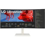 Monitor Profesional Ultrapanorámico Curvo LG UltraWide 38WR85QC-W 37.5"/ WQHD+/ Multimedia/ Blanco - PixelPlaza