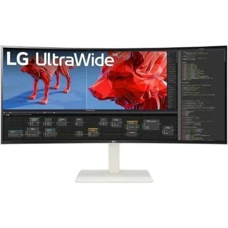 Monitor Profesional Ultrapanorámico Curvo LG UltraWide 38WR85QC-W 37.5"/ WQHD+/ Multimedia/ Blanco - PixelPlaza