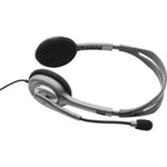 Auriculares Logitech H110/ con Micrófono/ Jack 3.5/ Plateados - PixelPlaza