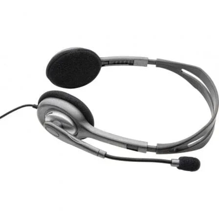 Auriculares Logitech H110/ con Micrófono/ Jack 3.5/ Plateados - PixelPlaza