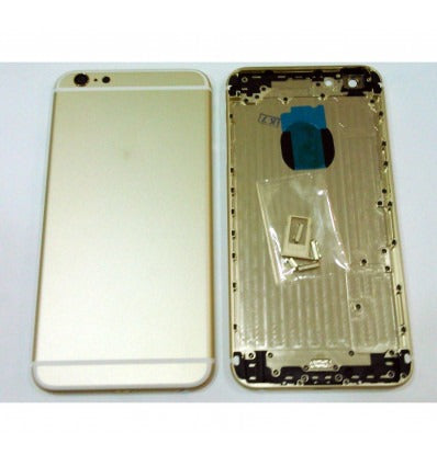carcasa o marco central para iPhone 6 Plus mas tapa trasera o tapa bateria dorada calidad premium