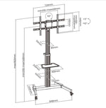 Soporte suelo tv Equip vesa hasta