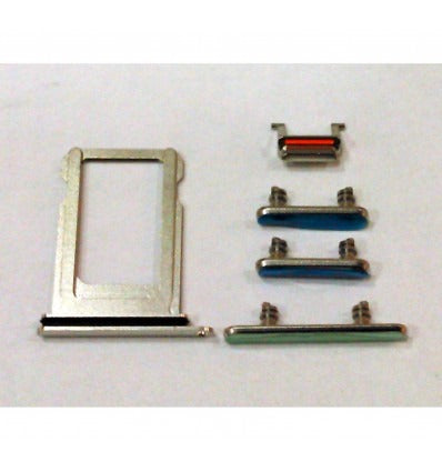 IPhone X A1865 A1901 A1902 soporte sim + botones blancos premium