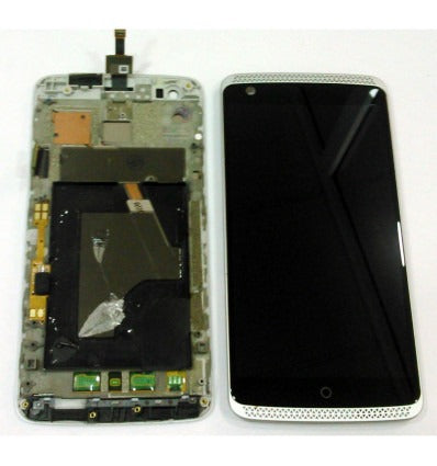 Zte Axon, Axon Elite pantalla lcd + tactil negro + marco blanco premium remanofacturado