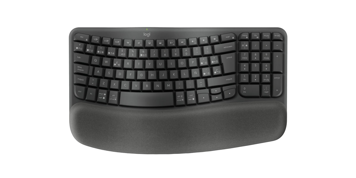 Teclado logitech wave keys bluetooth negro