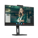 Monitor Profesional AOC 24P3QW 23.8"/ Full HD/ Webcam/ Multimedia/ Regulable en altura/ Negro