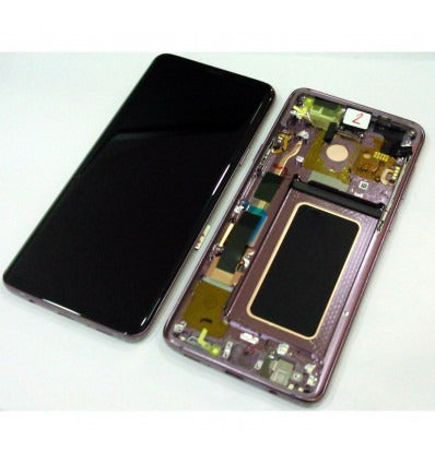 Samsung GH97-21691B Galaxy S9 PLUS SM-G965F pantalla lcd + táctil negro + marco violeta premium Service Pack